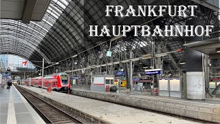 Frankfurt Hauptbahnhof Main Station Walking Tour 🇩🇪 [upl. by Astri966]