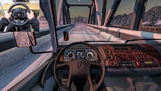 Mercedes Benz Atego MP1  Euro Truck Simulator 2 Steering Wheel Gameplay [upl. by Cannon854]