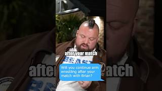 Eddie Hall vs Brian Shaw Arm Wrestling [upl. by Amsirac]