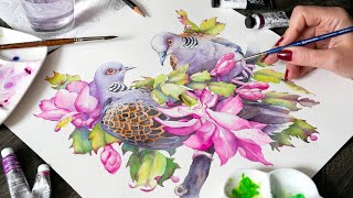 Watercolor Compositions 🌹 Tips amp Techniques for Beginners [upl. by Morry46]