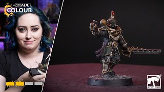 How to paint Solar Auxilia Boremanite Legate Marshal  Intermediate  Warhammer The Horus Heresy [upl. by Nwavahs547]