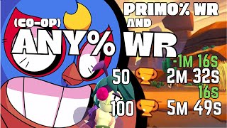 Any WR El Primo amp Angelo 50 trophies in 2m 30s and 100 trophies in 5m 49s coop [upl. by Adidnere79]