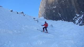 Freeride Dolomites Val Lasties  Sella Group  2018 [upl. by Judenberg]