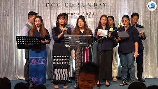 FCC CE SUNDAY 2024  Group song  CE Sayama pawl [upl. by Kcinemod]