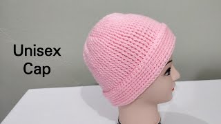 Crochet Cap for Ladies and Gents  लेडीज  जेंट्स के लिए क्रोशिया कैप बनाएं  Unisex Cap [upl. by Nada962]