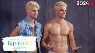 Julian vs Luka ZwillingsDuell beim SedcardShooting  GNTM 2024 ProSieben [upl. by Maryjo]