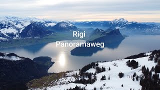 Rigi Panoramaweg  wandern von Rigi Kulm über Kaltbad zur Scheidegg Kanton SchwyzLuzern Schweiz [upl. by Brita]