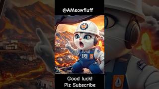 😻 Can CAT survive in VOLCANO Eruption 😱 catvolcano Survivalkittenpoorcatcatlovercutecat [upl. by Atinhoj]