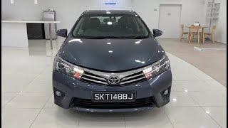 Toyota Corolla Altis 16L CVT Elegance LED Keyless Grey 2015 SNR7525XSKT1488J [upl. by Aelam]