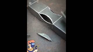 TUTORIAL make a beautiful iron pole weldingcreative welding shorts [upl. by Upton]