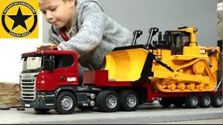 BRUDER EXCAVATOR for CHILDREN Caterpillar Dozer CAT D11 Jack 3 yrs [upl. by Amabel]