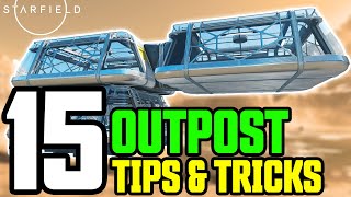 15 Tips for Outpost Building in Starfield that you NEED to Know  Ultimate Outpost Building Guide [upl. by Ellehcil]