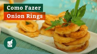 Como Fazer Onion Rings [upl. by Aynekat]