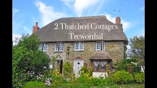 2 Thatched Cottages Treworthal Walkthrough Video Tour [upl. by Eillod969]