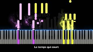 Alliage  Le temps qui court Piano médium [upl. by Krenek]