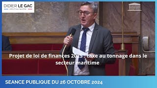 Soutien à la taxe au tonnage dans le secteur maritime [upl. by Anyk]