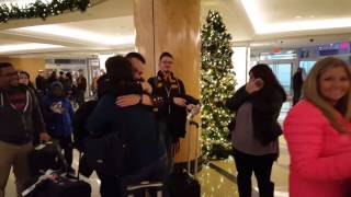 Marine surprises family for Christmas [upl. by Akerdal]