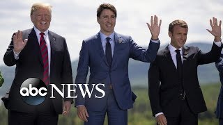 President Trump meets with world leaders at G7 summit [upl. by Suiluj]