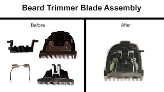 How to assemble the Blade Spring in BeardHair Trimmers  Brio BeardscapeCeenwes Repair [upl. by Maller871]