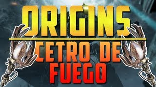 Black Ops 2 Origins Tutorial  ¡Como construir y mejorar el Cetro de Fuego Guía Completa [upl. by Nallad]