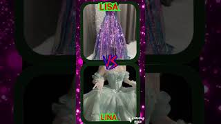 Choose your gown Lesa vs Lena despacito song music tiktok ytshorts velli valeri marni jovan [upl. by Yecram]