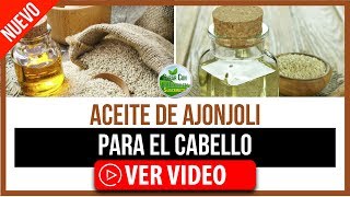 ACEITE DE AJONJOLI PARA EL CABELLO [upl. by Allemaj]