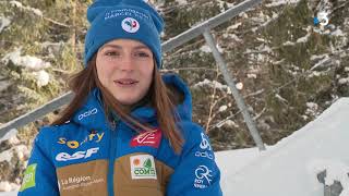 Saut à ski Joséphine Pagnier ChauxNeuve est son jardin [upl. by Harp]