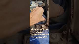 PEUGEOT BIPPER TEPEE Scheibenwaschwasserbehälter diy [upl. by Wirth]