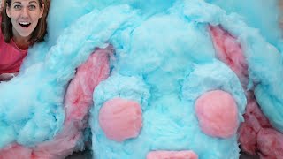 I Attempt a WORLD RECORD SETTING Cotton Candy Sculpture [upl. by Ttezzil]