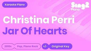 Christina Perri  Jar of Hearts Piano Karaoke [upl. by Quinton]