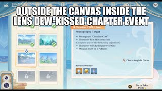 Outside the canvas inside the lens Dew kissed chapter event  Genshin Impact [upl. by Drofhsa]