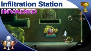 Rayman Legends  Infiltration Station  INVADED Gold Cup 20000 Lums Under The Sea Invasion PS4 [upl. by Sadye522]