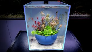 Aquascape Tutorial 26 gal IKEBANA Nano AQUARIUM How To Step By Step  NO FILTER NO FERTS NO CO2 [upl. by Elsie]