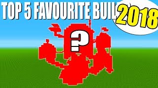 Minecraft 5 Best Builds of 2018 [upl. by Aekim]