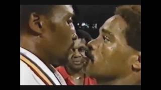 Thomas Hearns vs Wilfred Benitez Highlights [upl. by Llerrot]