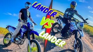 LANDER ANTIGA vs LANDER NOVA MOTARD vs MOTARD AVALIACAO E TOP SPEED [upl. by Wait]