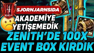 🏆KO4FUN 🔥 ZENITH 🔥 AKADEMIYE YETISEMEDIK 😦 ZENITTE 100 X EVENT BOX KIRDIK [upl. by Nomaid55]