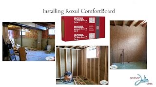 How to Install Roxul ComfortBoard Insulation to insulate a basement [upl. by Flita]