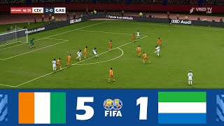 Ivory Coast vs Sierra Leone 51  International Friendly 2024  Match Highlights [upl. by Esilec]