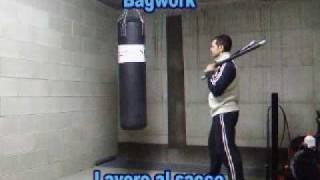 KALI double stick basics bagwork [upl. by Aeriela]