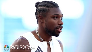 Noah Lyles BLAZES THROUGH 200m opening round hunting second Paris spot  NBC Sports [upl. by Corene531]