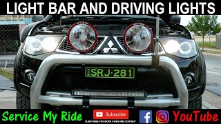 LED LIGHT BAR INSTALL AN DRIVING LIGHTS [upl. by Rossuck816]