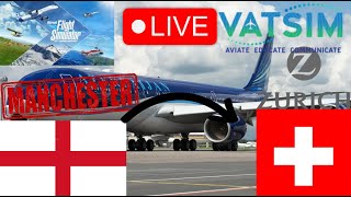 🔴MANCHESTER TO ZURICH WITH AZERBAIJAN AIRLINES A320NEO MSFS WITH VATSIM🔴 [upl. by Garap786]