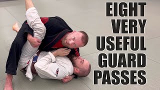 Eight Useful Guard Passes  JiuJitsu Fundamentals [upl. by Belden]