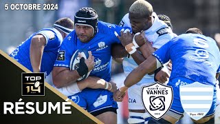 TOP 14  Résumé partie complète RC Vannes vs Racing 92  J5  Saison 20242025 [upl. by Zachery]