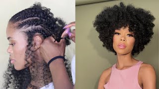 THE PERFECT CROCHET BRAID HAIRCUT ll FLAWLESS CURLY AFRO FOR SUMMER [upl. by Eloc]