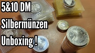 5amp10 DM Silbermünzen Unboxing  Ab jetzt für Silberpreis erhältlich [upl. by Xever]