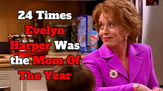 24 Times Evelyn Harper Was the Mom Of The Year  Two And A Half Men [upl. by Wolsniw]