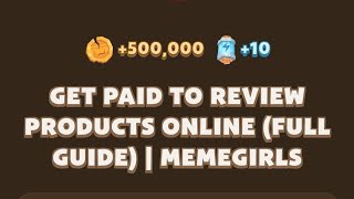 GET PAID TO REVIEW PRODUCTS ONLINE FULL GUIDE  MEMEGIRLS  Memefi New Video Code [upl. by Mala]