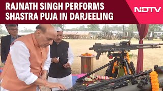 Vijay Dashami  Rajnath Singh Performs Shastra Puja In Darjeeling [upl. by Berk]